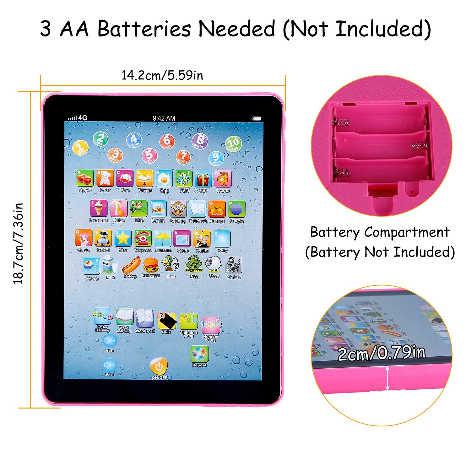 Baby Learning Tablet Educational for Toddler