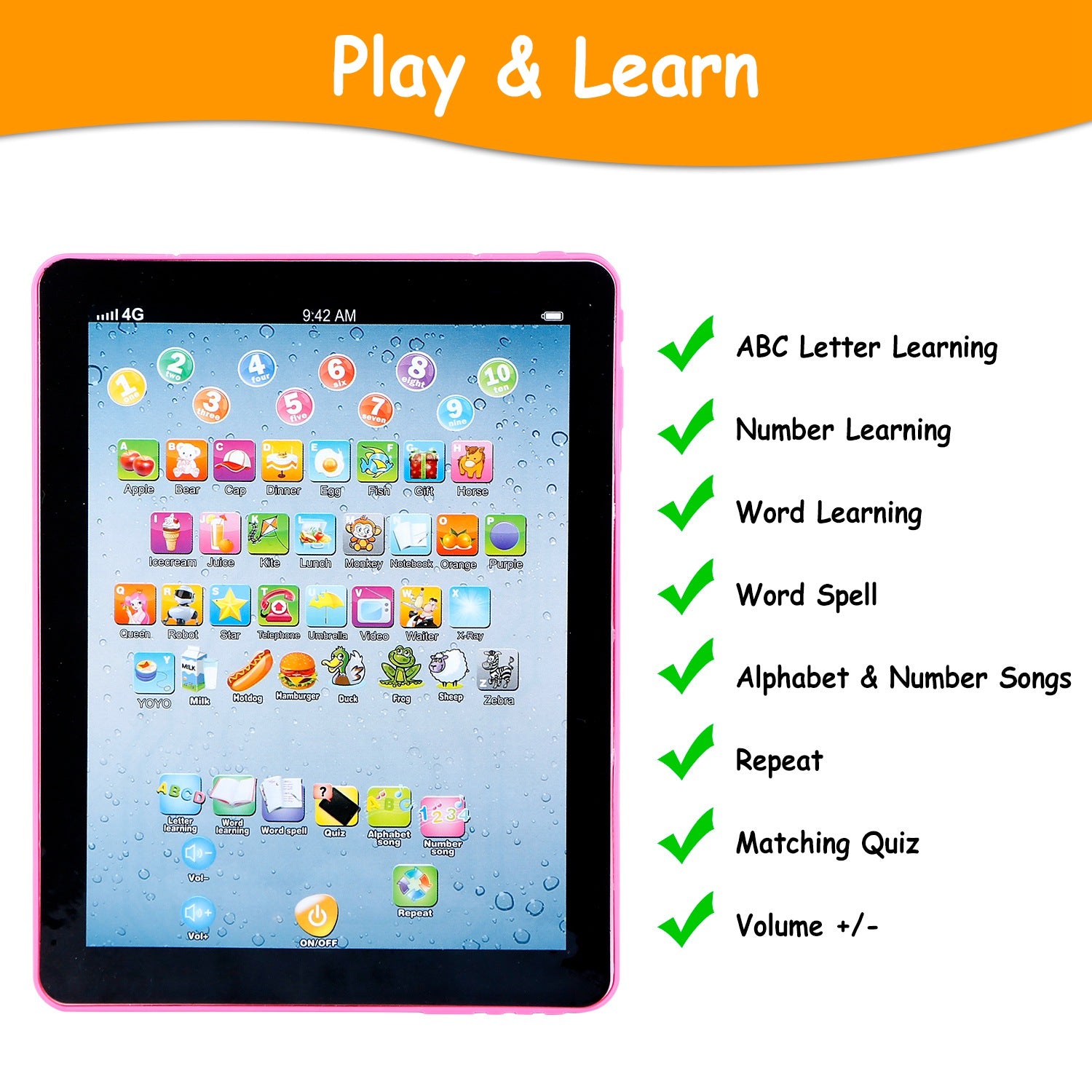 Baby Learning Tablet Educational for Toddler