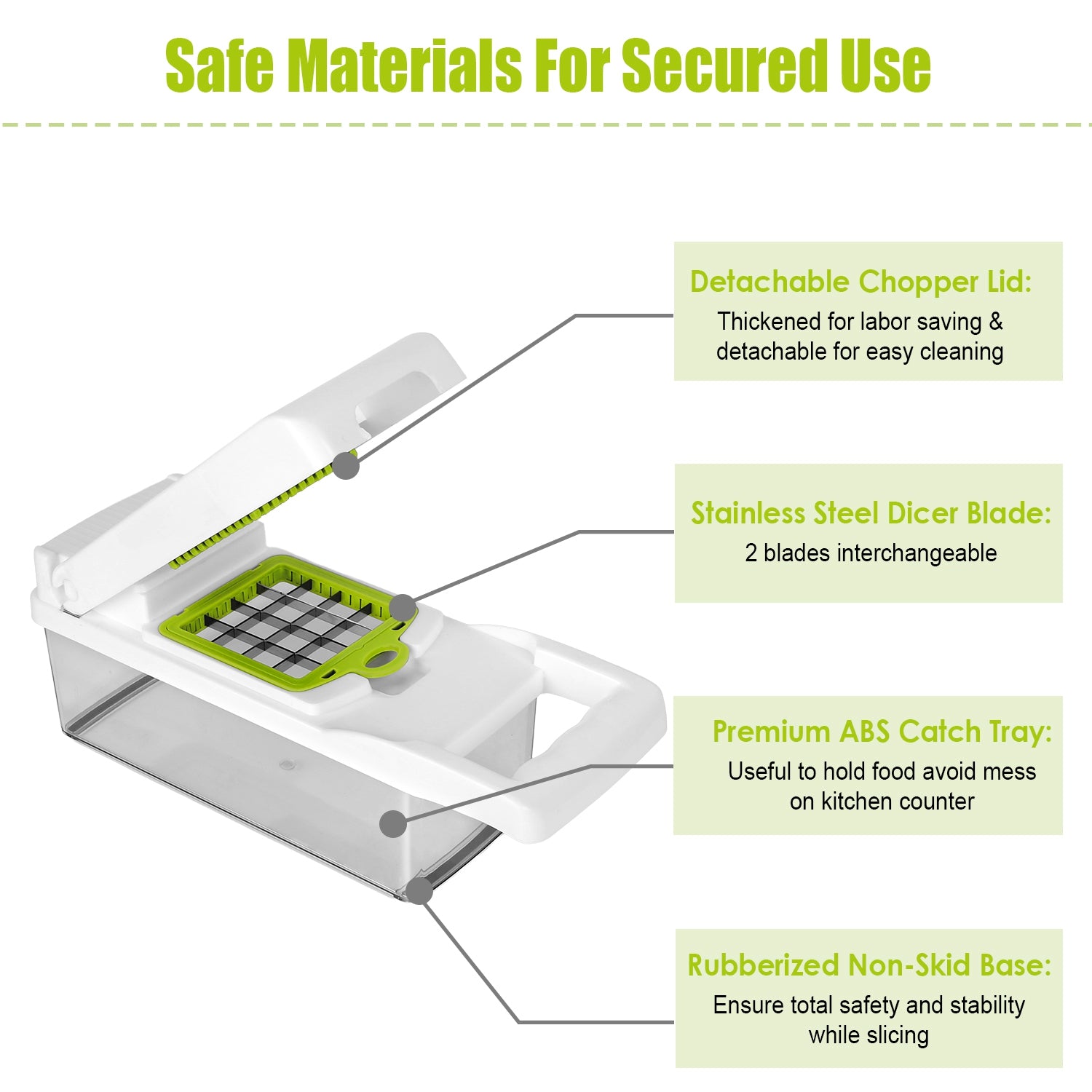 1Set 12 In 1 Vegetable Chopper With Container