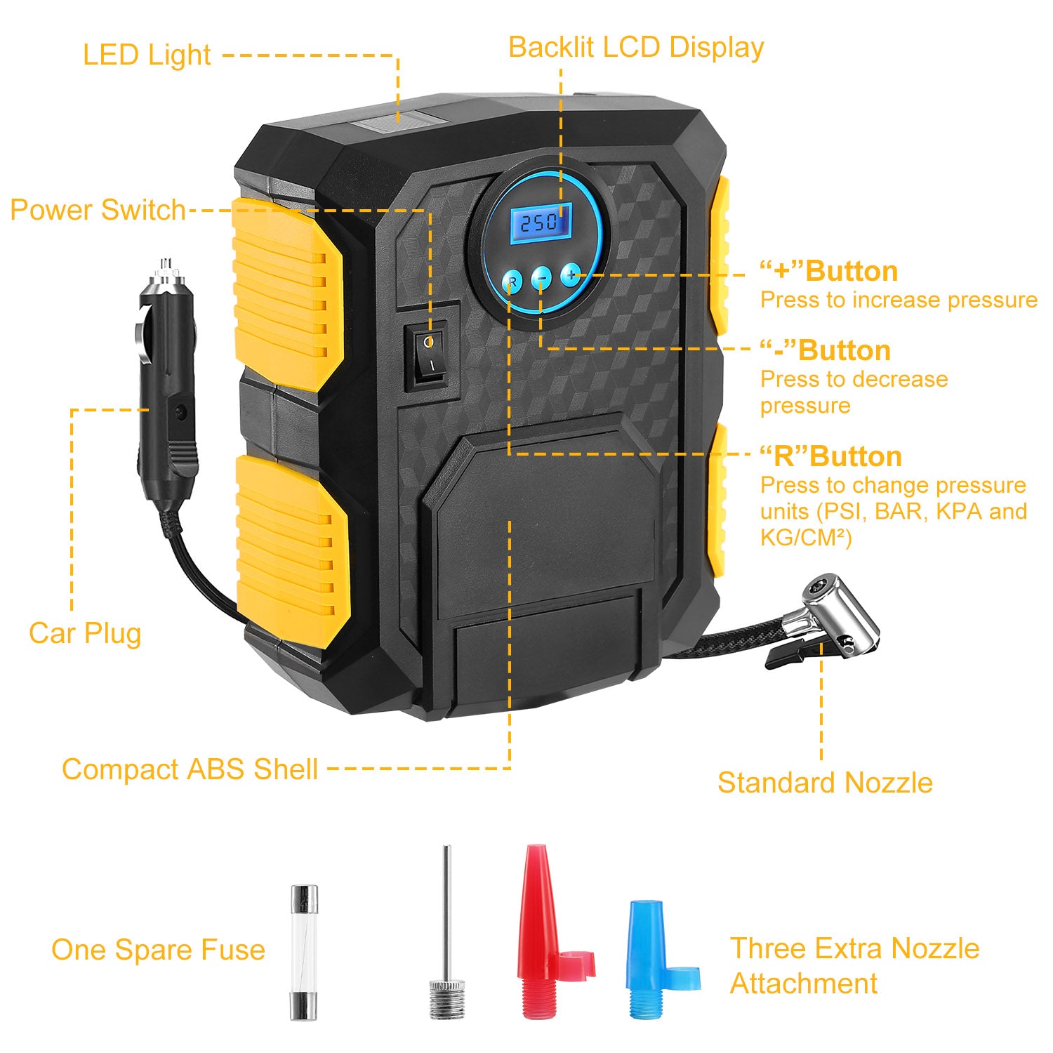 Electric Air Compressor 25L Per Min Large Air Flow