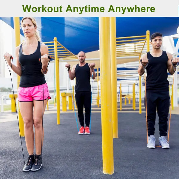 11Pcs Resistance Bands Set Fitness Workout Tubes