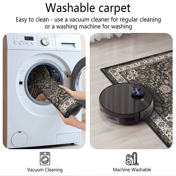 Non-Slip Kitchen Area Rug for Laundry Room Entryway Hallway