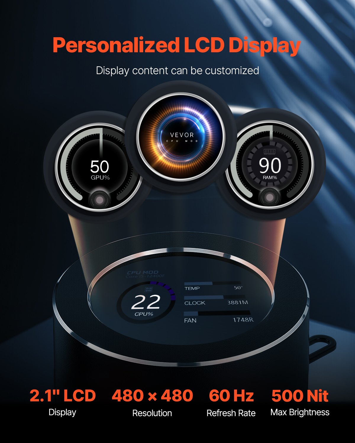CPU Liquid Cooler AIO CPU Water Cooler