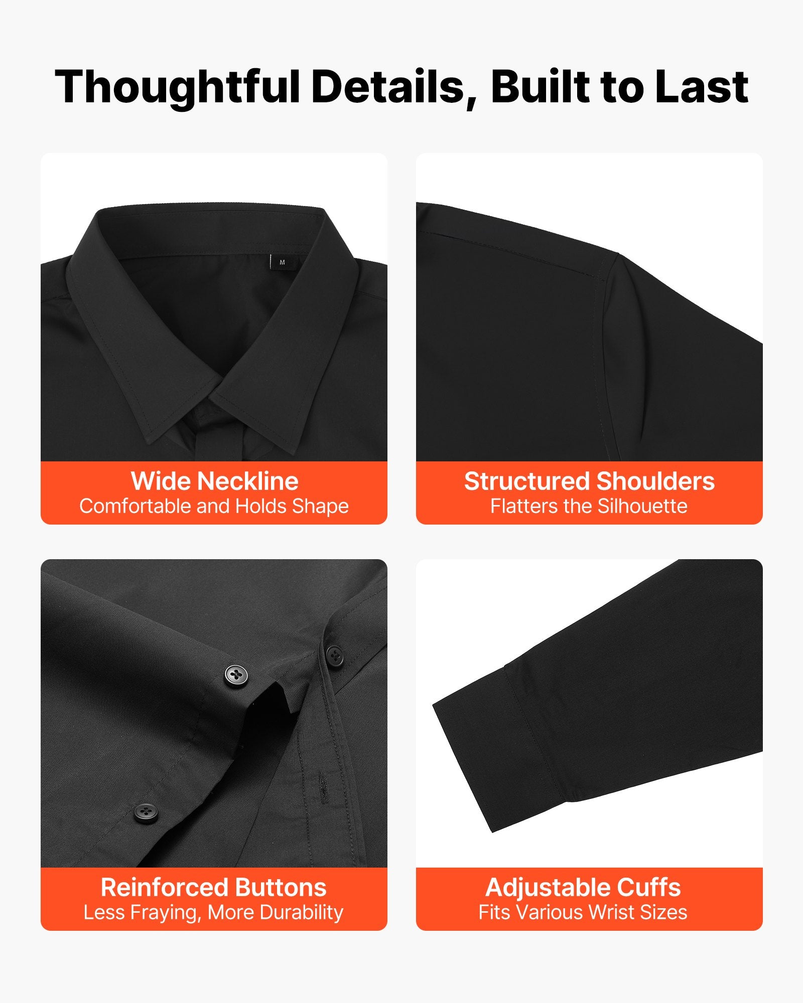 Slim Fit Soft Stretch Fabric for Business Casual