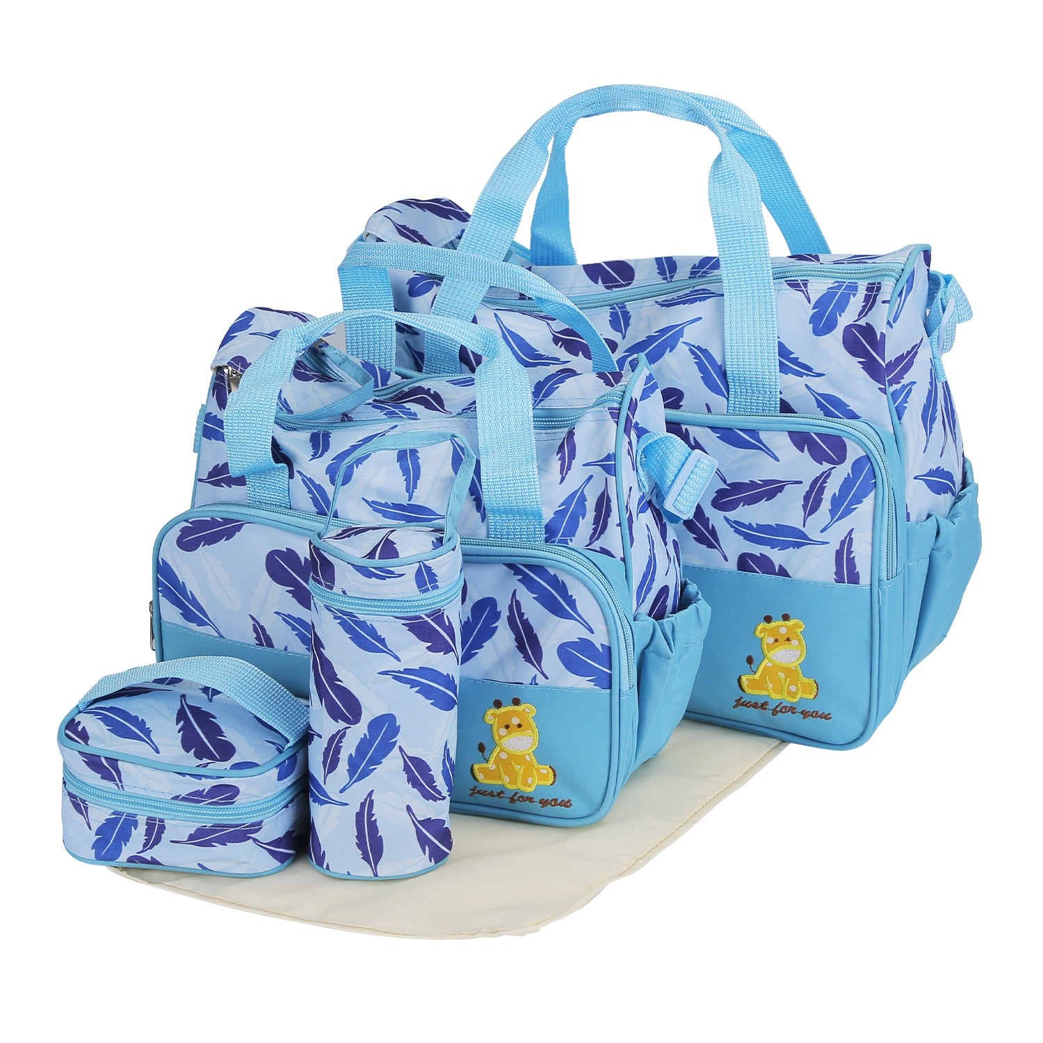 5Pcs Baby Nappy Diaper Bags