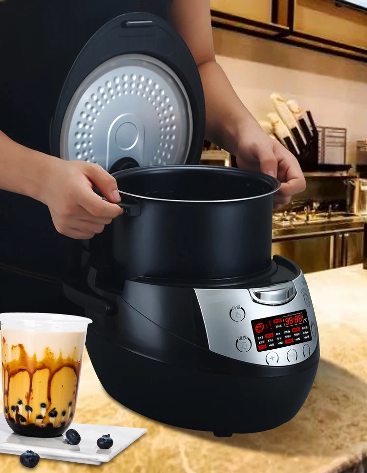 Tapioca Cooker Milk Tea Shop Pearl Cooker Bubble Tea Pearl Warmer Pot Taro ball Sago Red Bean Cooker Machine 900W
