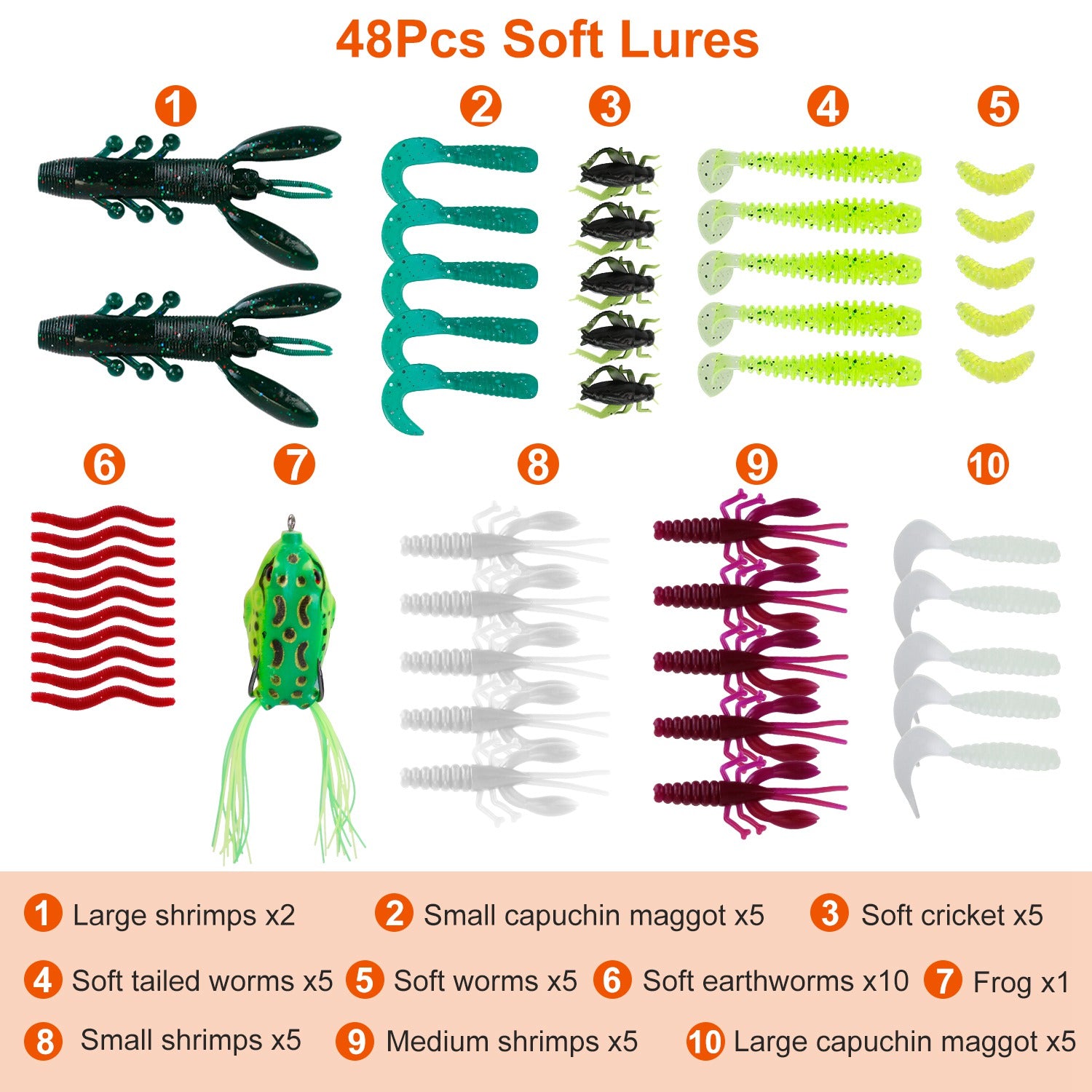 383Pcs Fishing Lures Tackle Box Bass Fishing Animated Lure Crankbaits