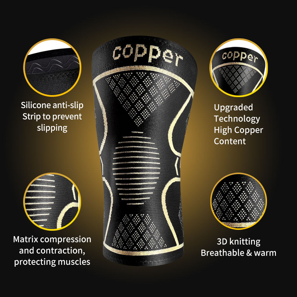 1 Pair Copper Knee Pads Ultimate for Men & Women