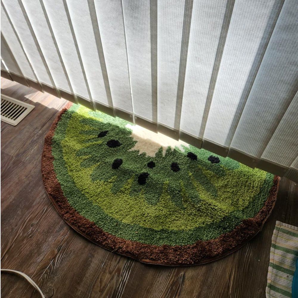 Kiwi Fruit Bath Mats Cute Bathroom Rugs