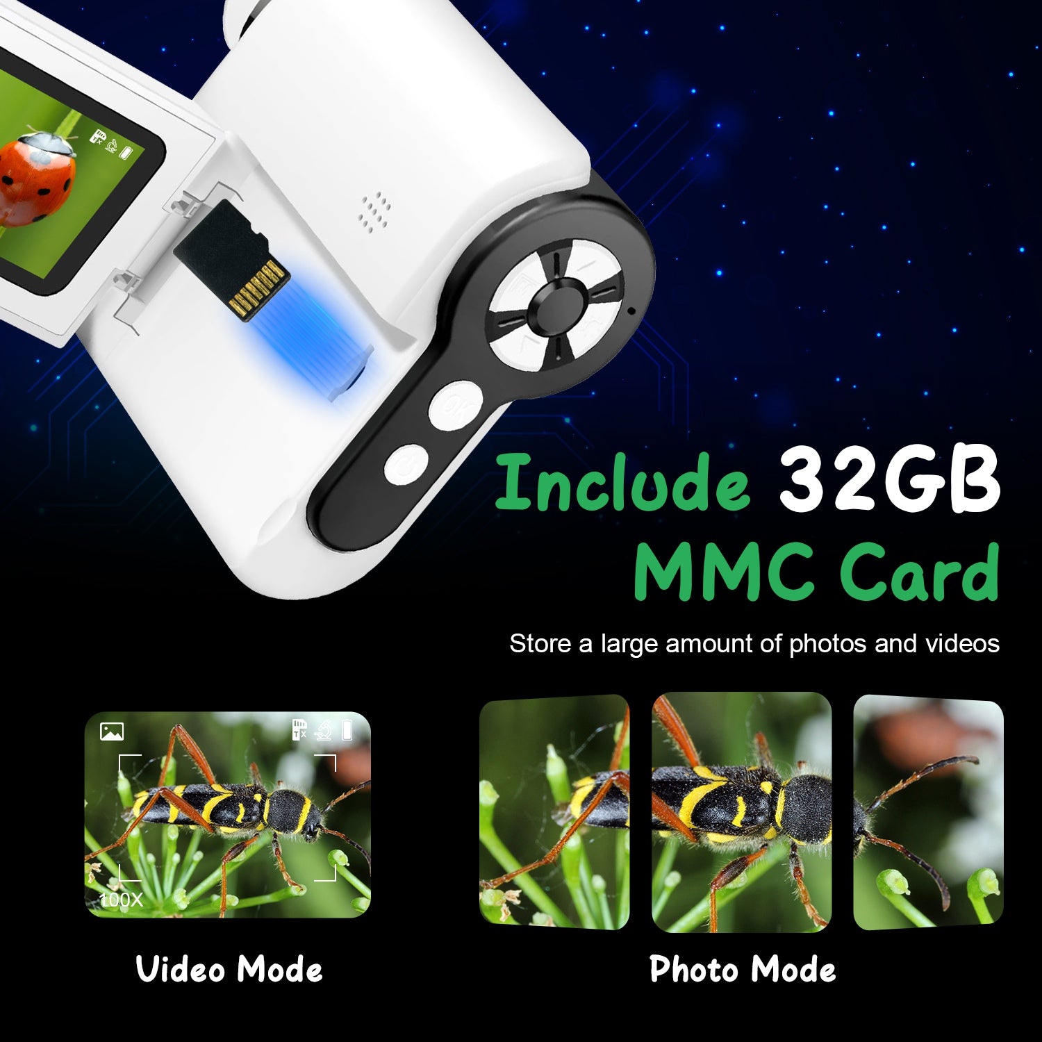 1Pc 3 In 1 Kids Microscope Telescope Cameras