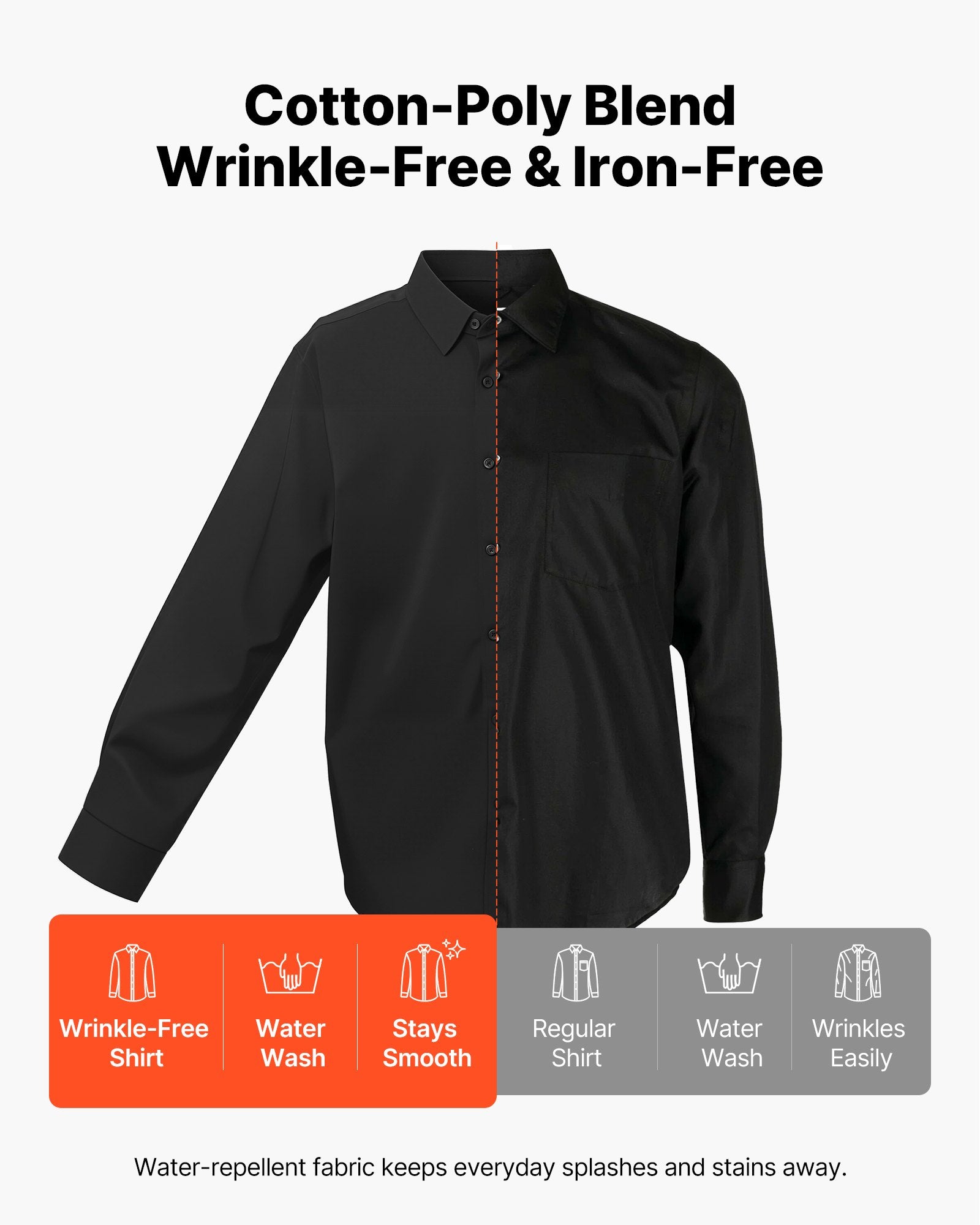 Slim Fit Soft Stretch Fabric for Business Casual