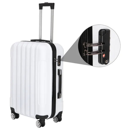 3-in-1 Multifunctional Large Capacity Traveling White Suitcase
