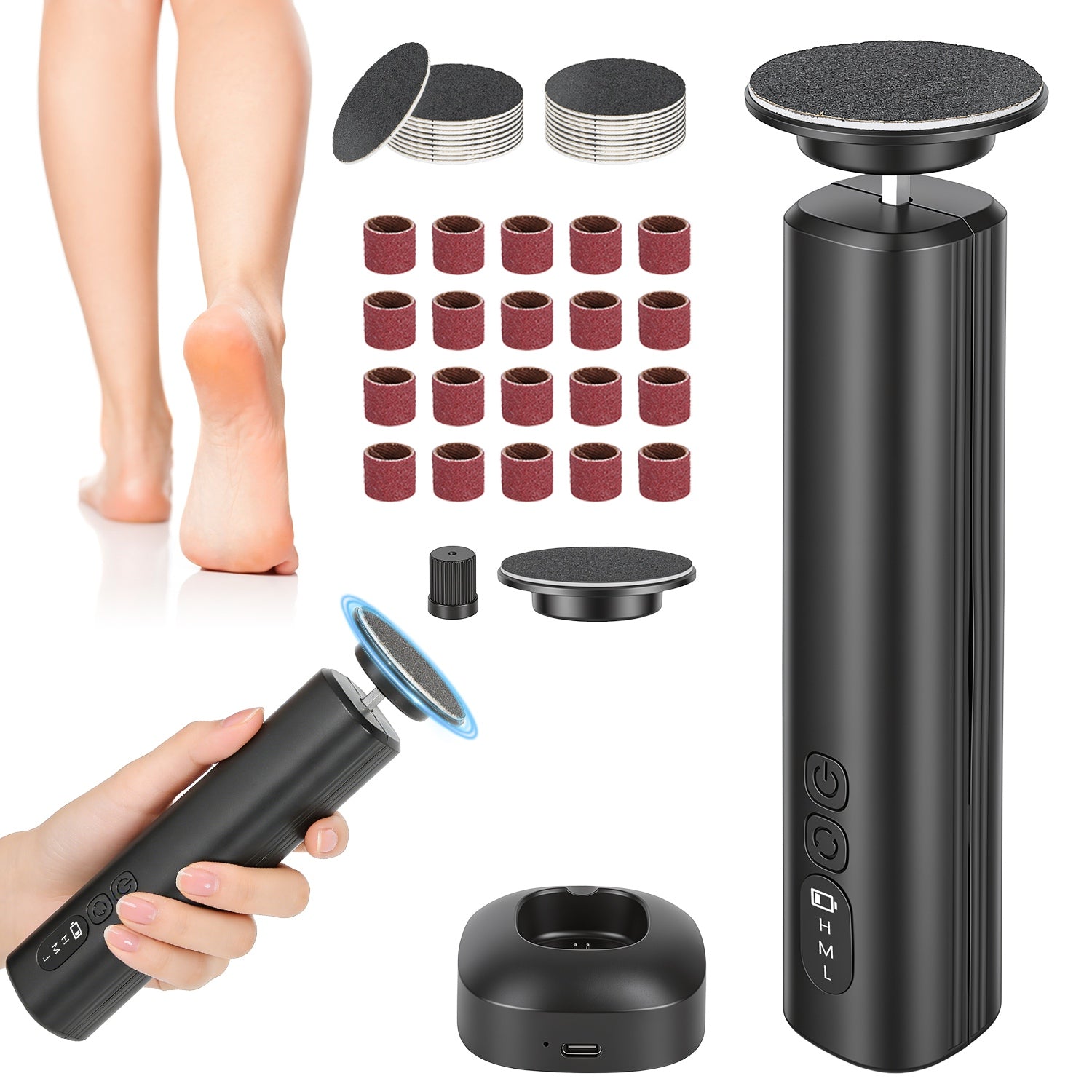 2 In 1 Electric Foot Callus Remover