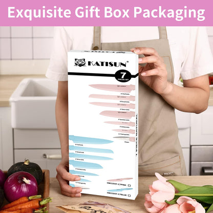 Kitchen Knife Set with Guards 13 Piece set