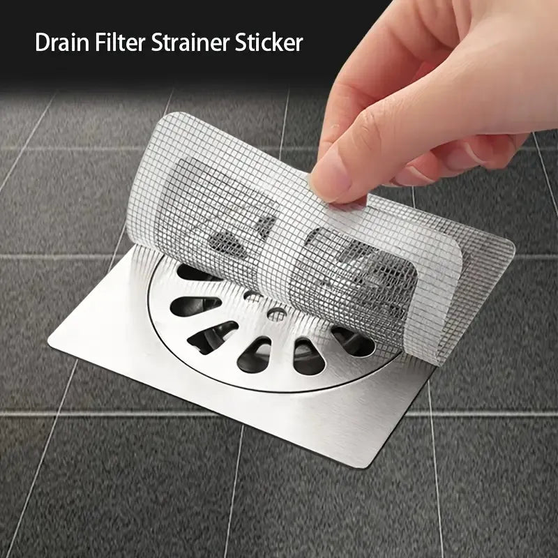 48pcs Disposable Shower Drain Hair Collectors for Bathroom Tub and Sink