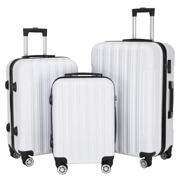 3-in-1 Multifunctional Large Capacity Traveling White Suitcase
