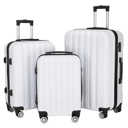 3-in-1 Multifunctional Large Capacity Traveling White Suitcase