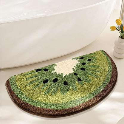 Kiwi Fruit Bath Mats Cute Bathroom Rugs