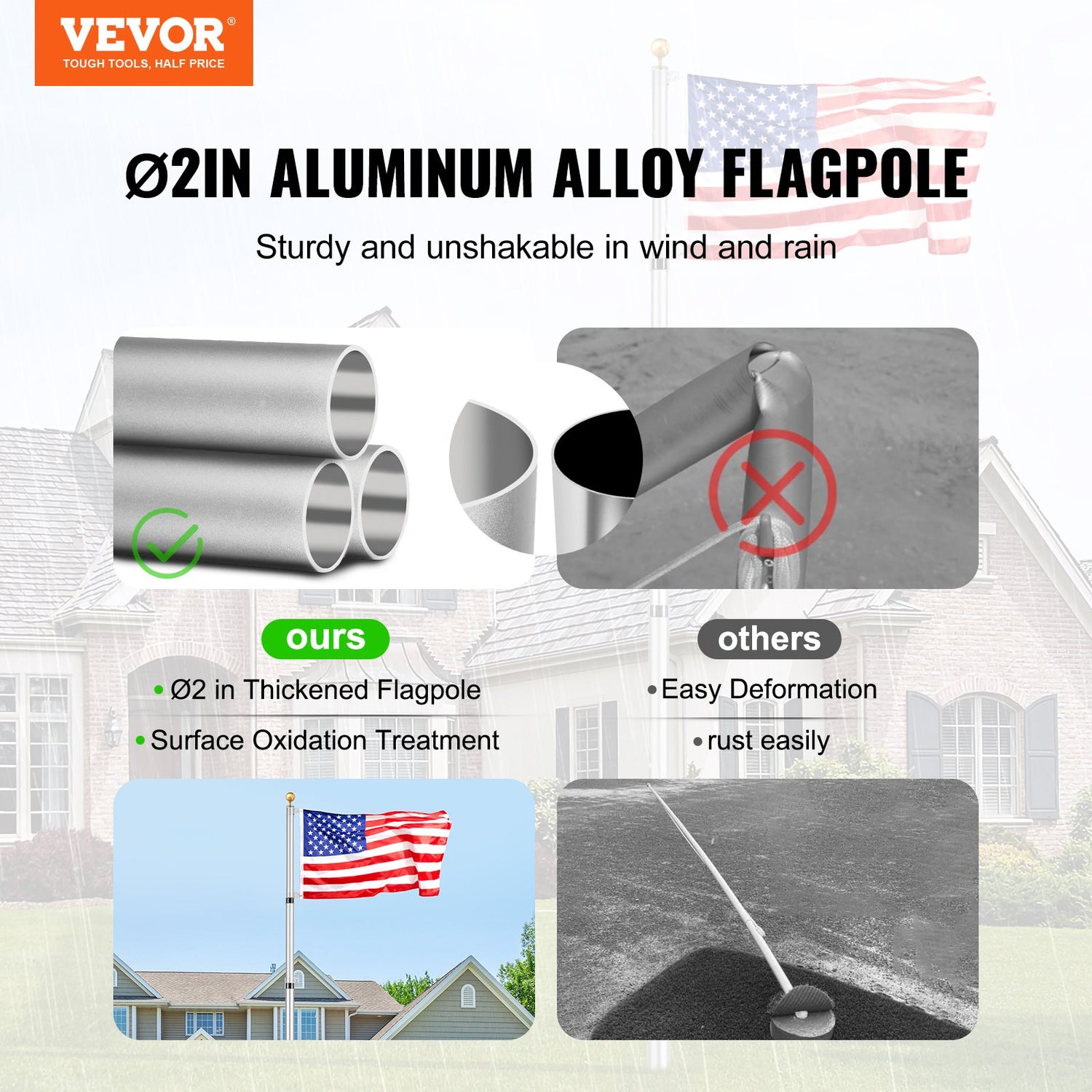 20FT Telescoping Flagpole Kit
