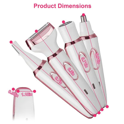 4 In 1 Electric Razor for Women Painless