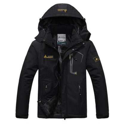 Couple outdoor hooded plus size
