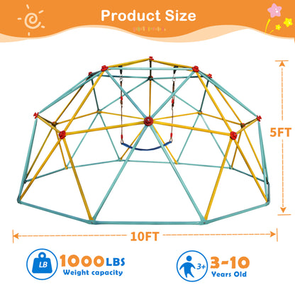10FT Climbing Dome for Kids Jungle Gym