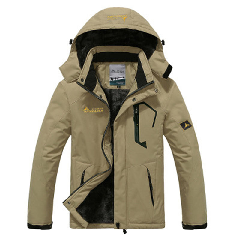 Couple outdoor hooded plus size