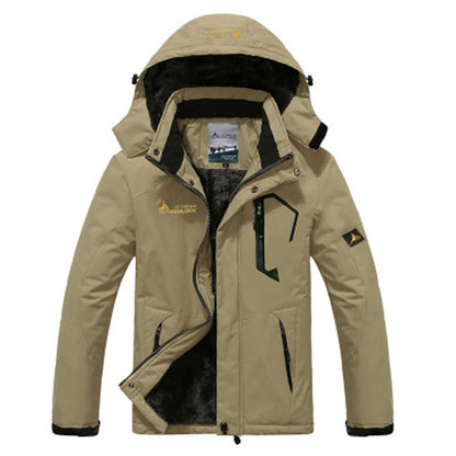 Couple outdoor hooded plus size