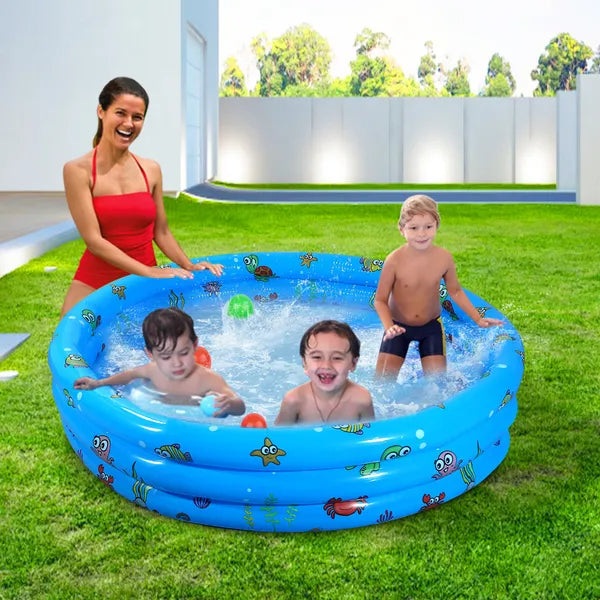 51x13In Inflatable Swimming Pool For 3 Kids