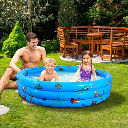 51x13In Inflatable Swimming Pool For 3 Kids