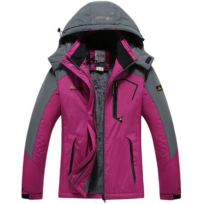 Couple outdoor hooded plus size