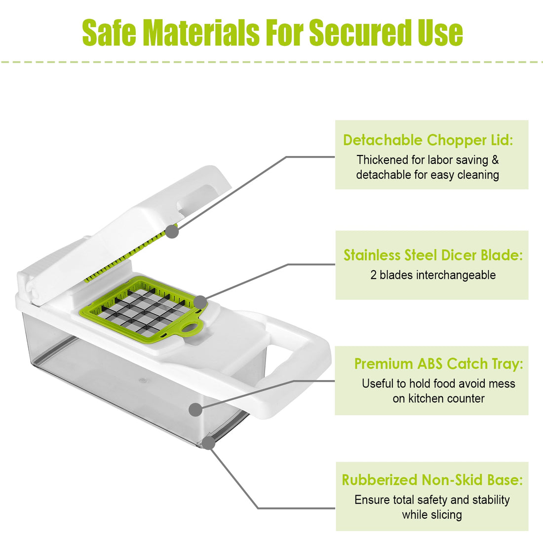 1Set 12 In 1 Vegetable Chopper With Container