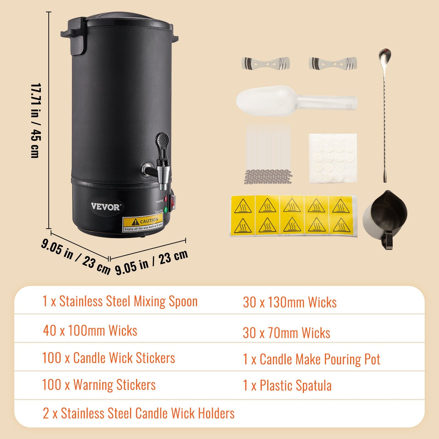 10 L Wax Melter For Candle Making, Extra Large Electric Wax Melting Pot, With Easy Pour Spout And 9-level Temp Control, Easy Clean For Candle Soap Cream Beauty Bulk Production Business Or Home