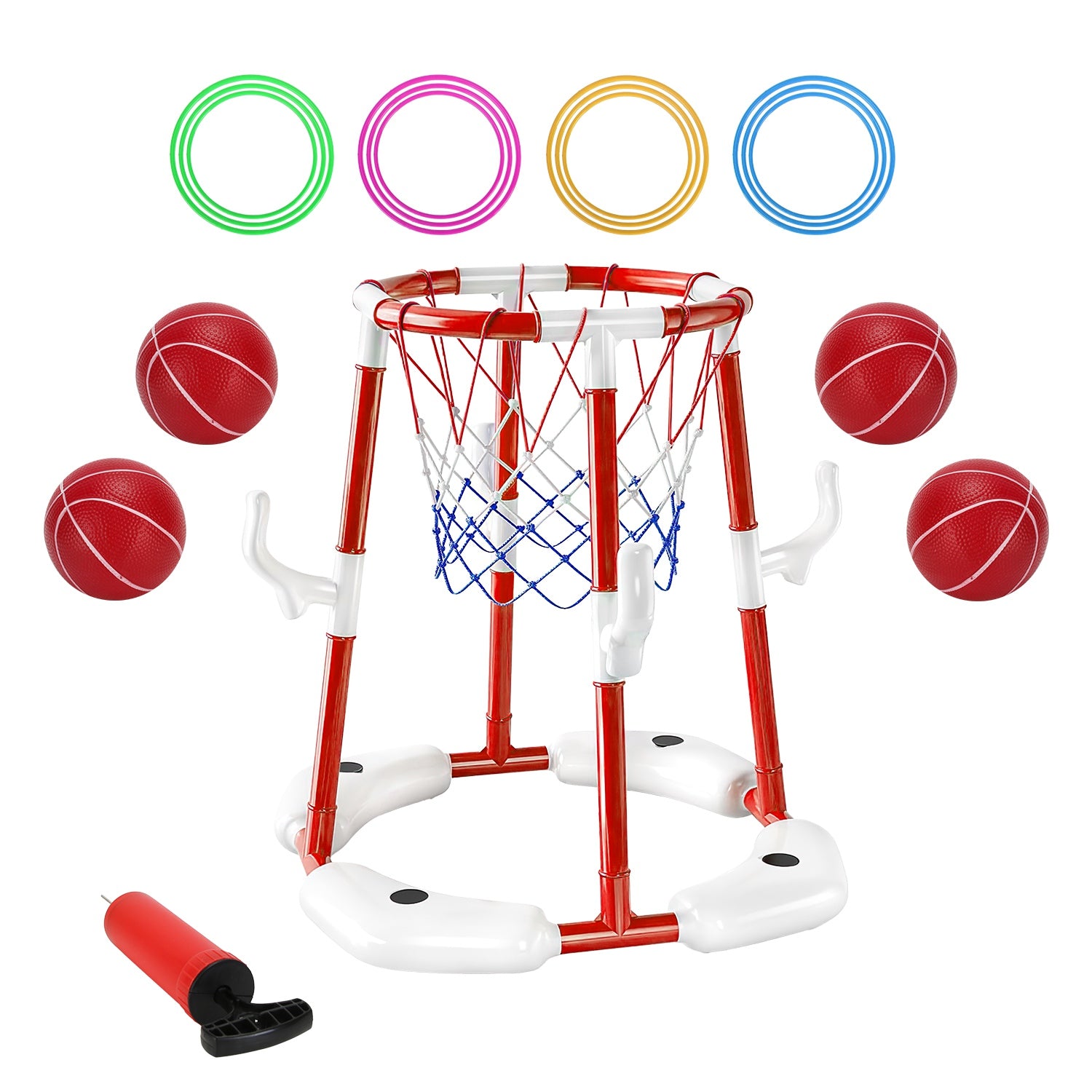 1Set Summer Pool Basketball Hoop Toy
