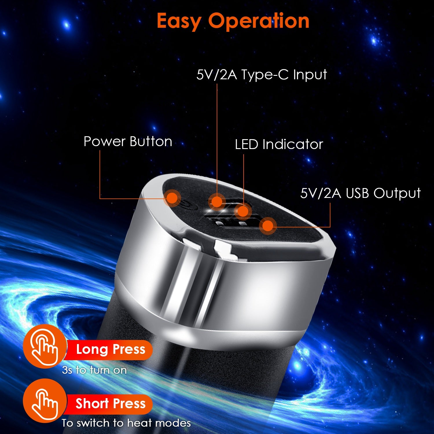 2 Packs Split-Magnetic Handwarmers