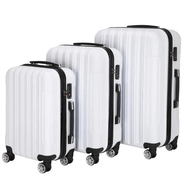 3-in-1 Multifunctional Large Capacity Traveling White Suitcase
