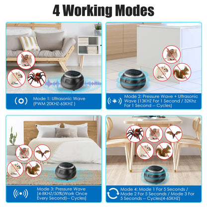 1Pc Ultrasonic Rodent Chaser Rat Repellent Pest Driver