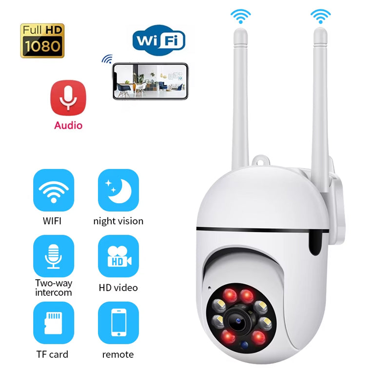 1080P Wi-Fi Home Security CCTV Camera With Night Vision 2.4GHz
