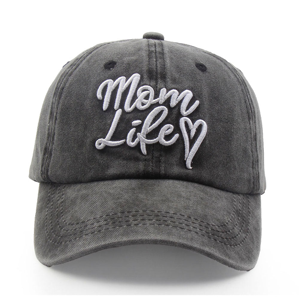 Mom Life Embroidered Baseball Cap
