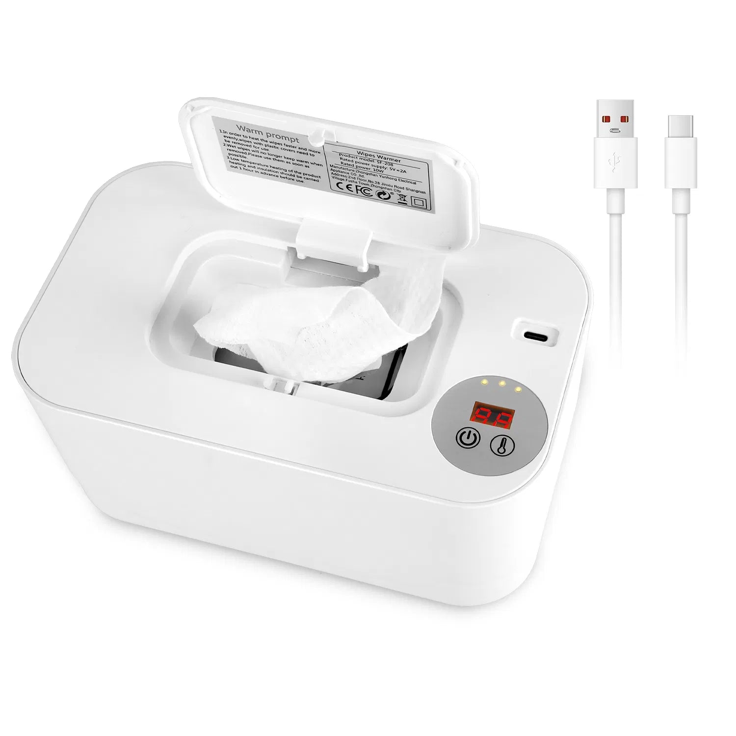 Baby Wipe Warmer With 3 Temperature Settings