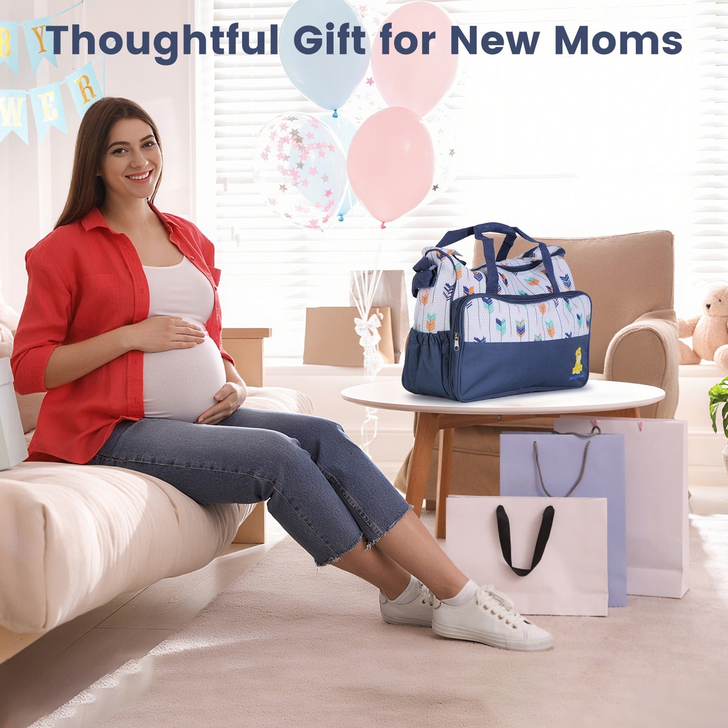 5Pcs Baby Nappy Diaper Bags
