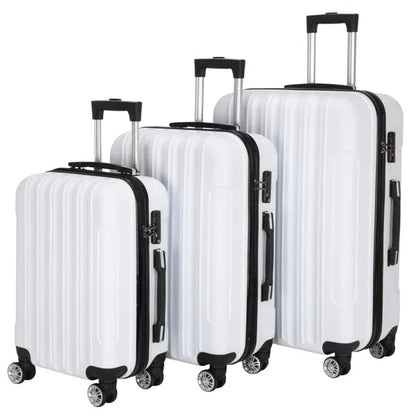 3-in-1 Multifunctional Large Capacity Traveling White Suitcase