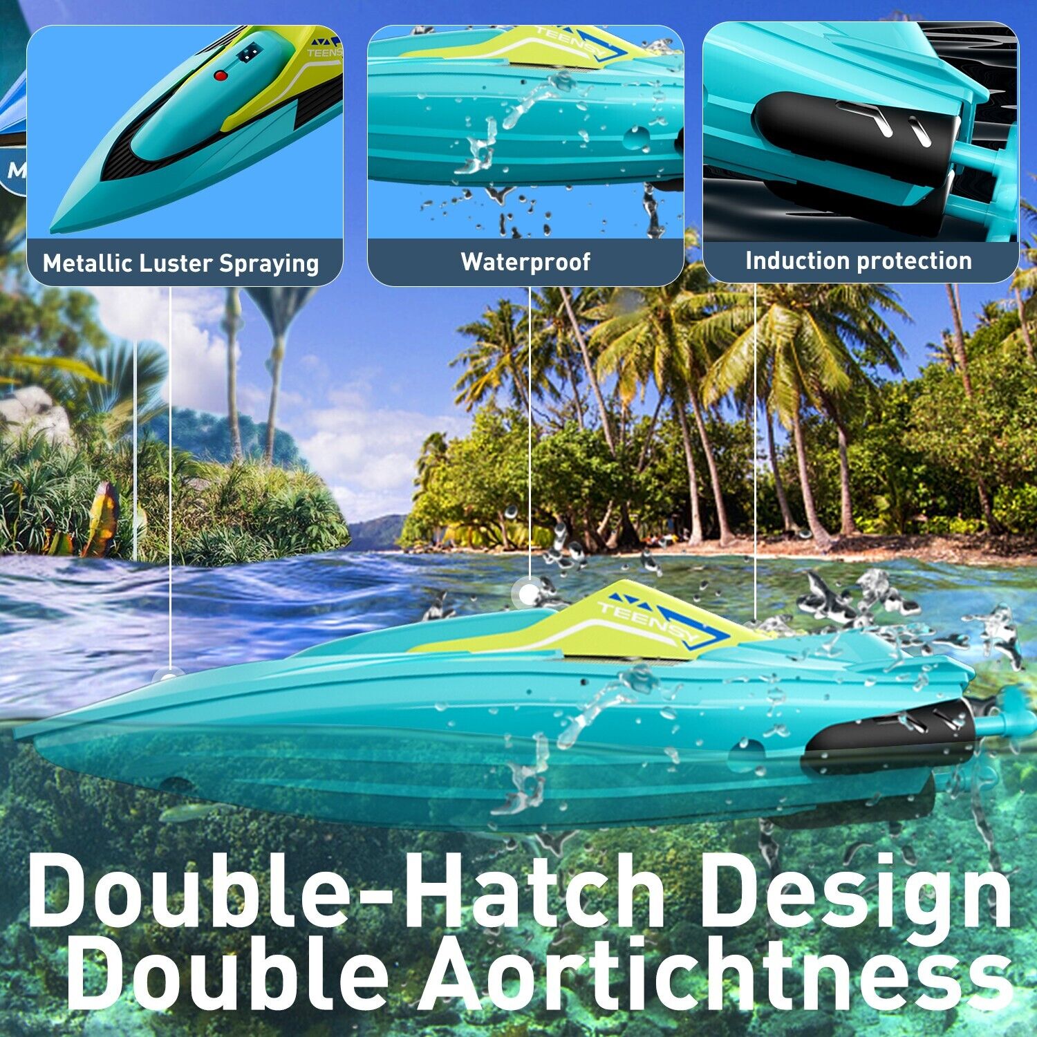 2.4 GHz 20- MPH Racing Boats For Kids US