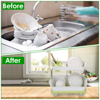 2-Tier Dish Drying Rack