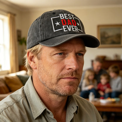 Vintage Best Dad Ever Baseball Cap