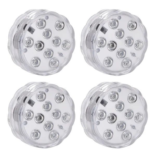 4Pcs Waterproof Underwater Color Changing Lamps with Remote
