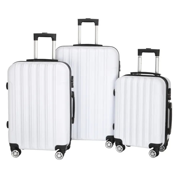 3-in-1 Multifunctional Large Capacity Traveling White Suitcase