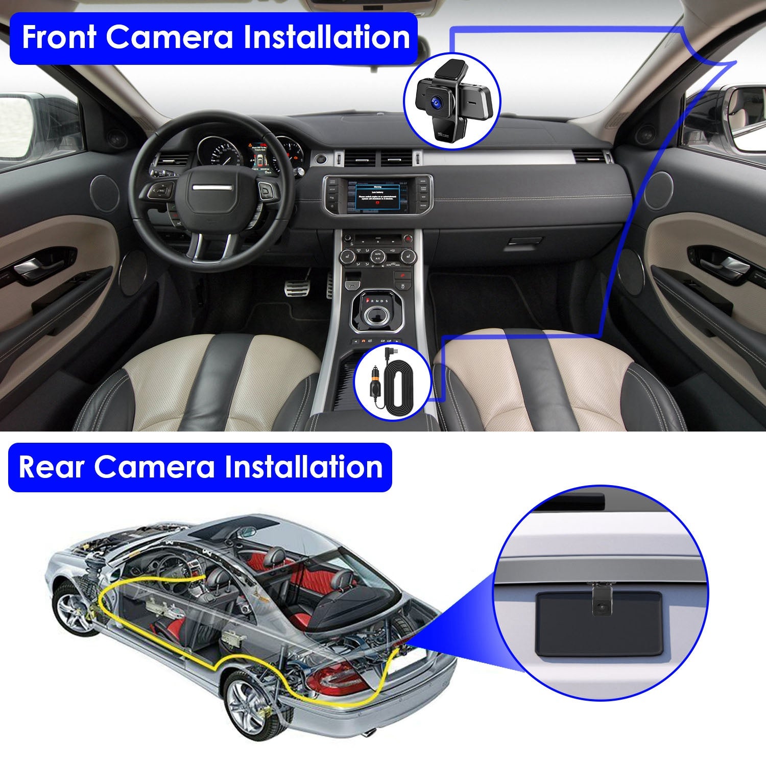 1080P FHD 3 Channel Wi-Fi Dash Cam