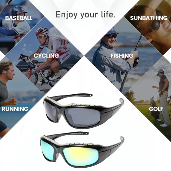 2 Pair Motorcycle Riding Glasses