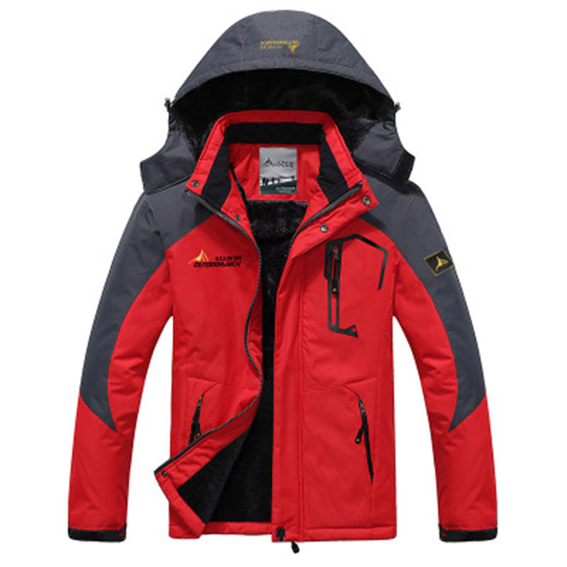 Couple outdoor hooded plus size